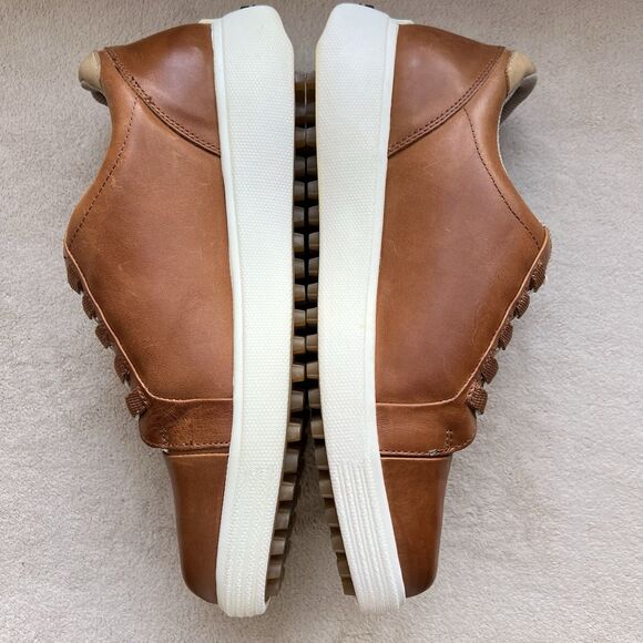 ZeroTie Backswing Blucher FG WR Brown Leather Golf Shoe Men 8.5 Hands Free - Picture 5 of 16